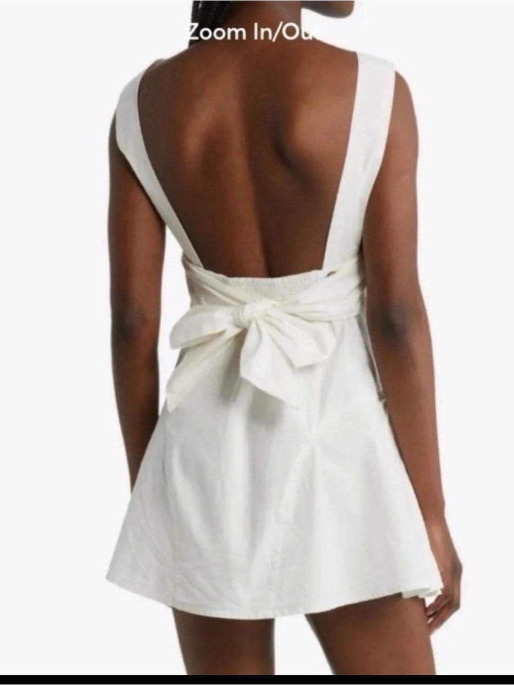 Free People free-est Eye Catching Bow Back Minidress